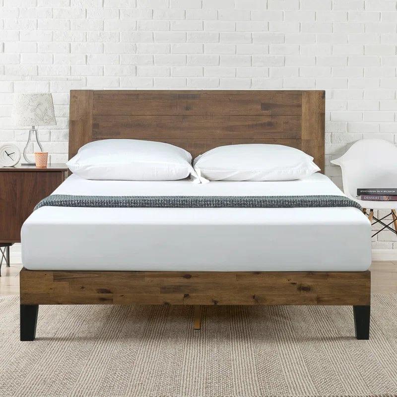 Evelyn Solid Wood Bed Frame with Headboard - Ouch Cart