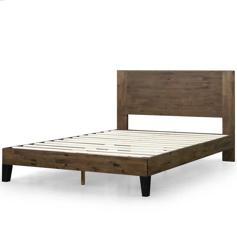 Evelyn Solid Wood Bed Frame with Headboard - Ouch Cart
