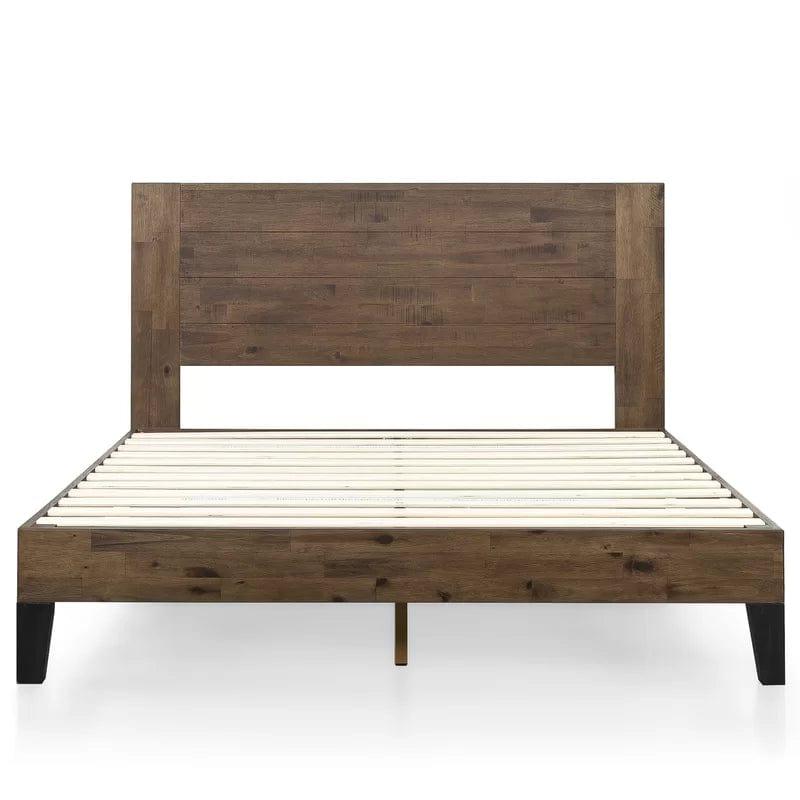 Evelyn Solid Wood Bed Frame with Headboard - Ouch Cart