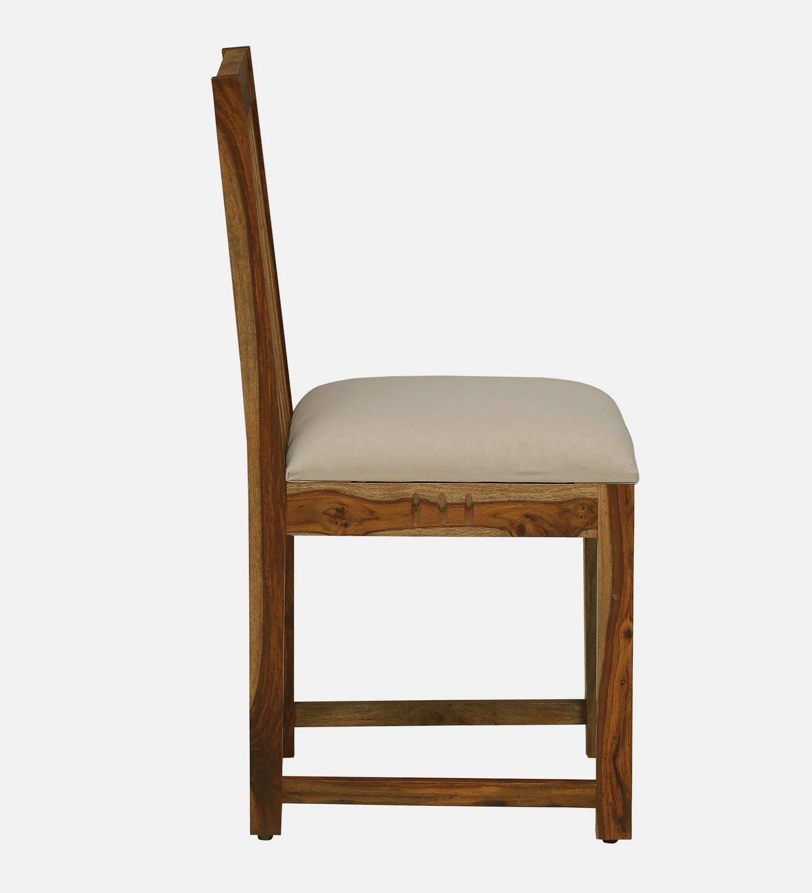 Sheesham Wood 4 Seater Dining Set In Rustic Teak Finish - Ouch Cart