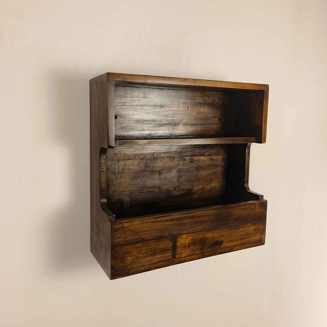 FLORENTINE Wooden Wall Shelf Organiser