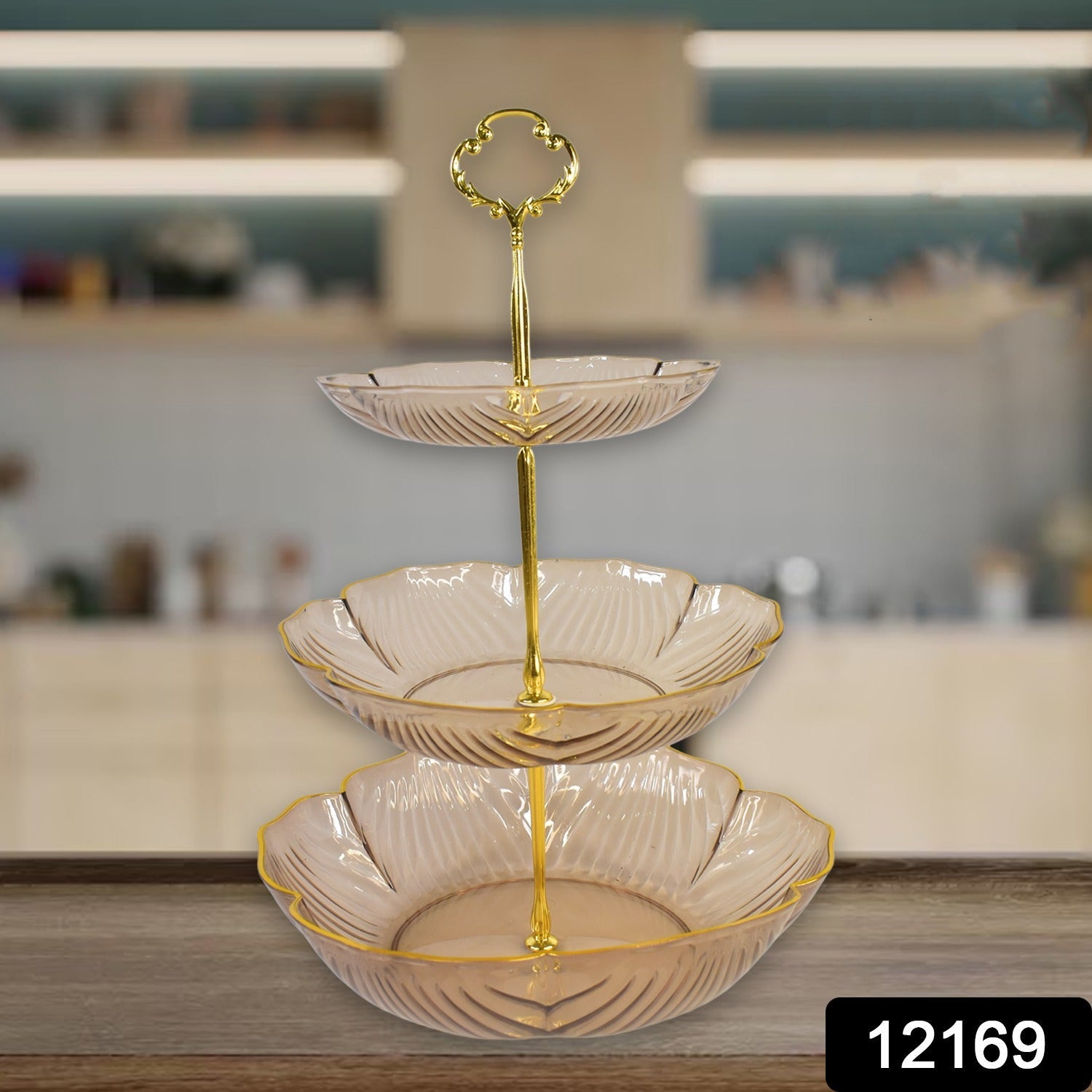 3 Layer Snack Rack Basket Stand Holder (1 Pc) Wukusy