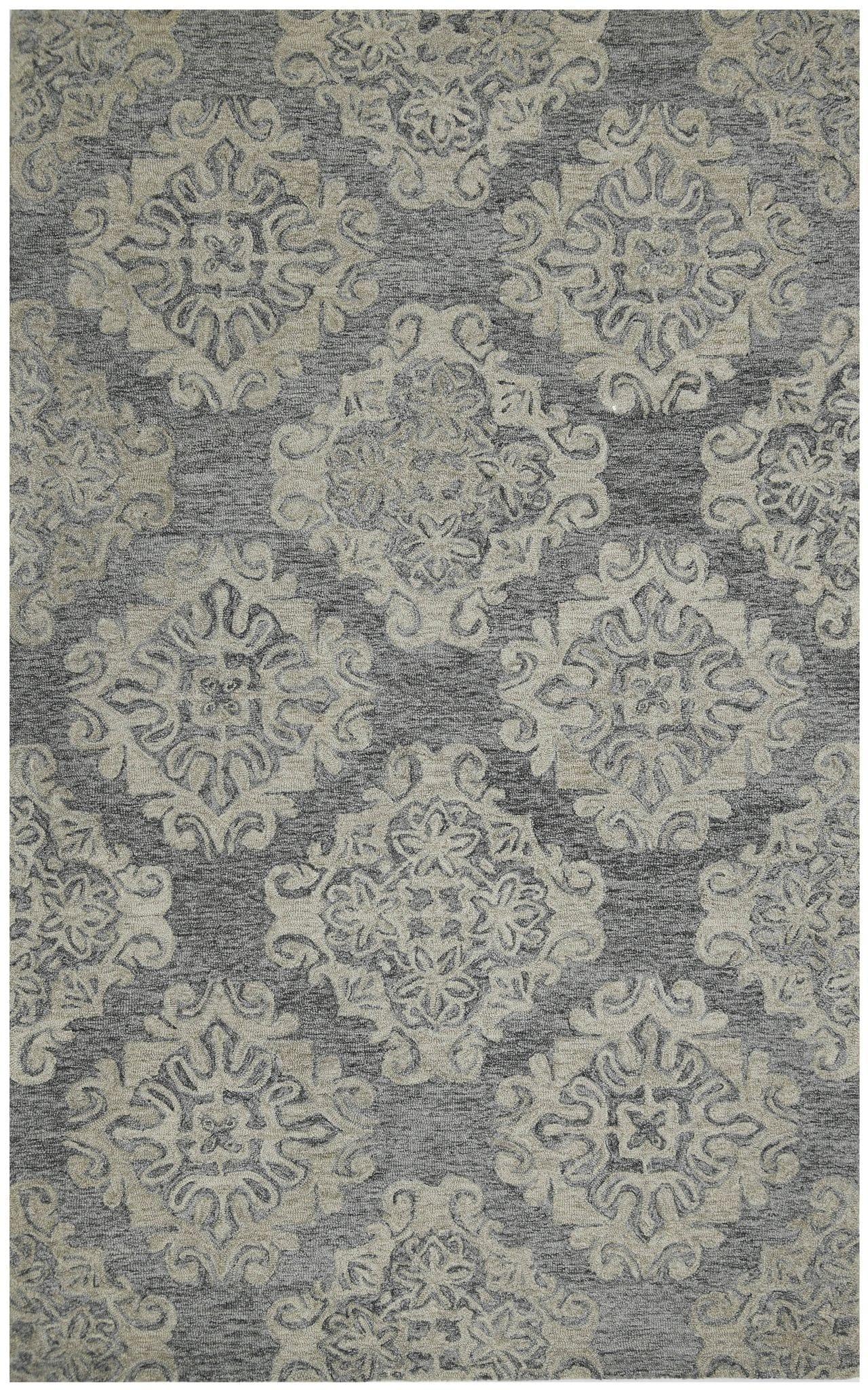 Jelly Bean Wool Boston 5x8 Feet Hand-Tufted Carpet - Rug - Ouch Cart