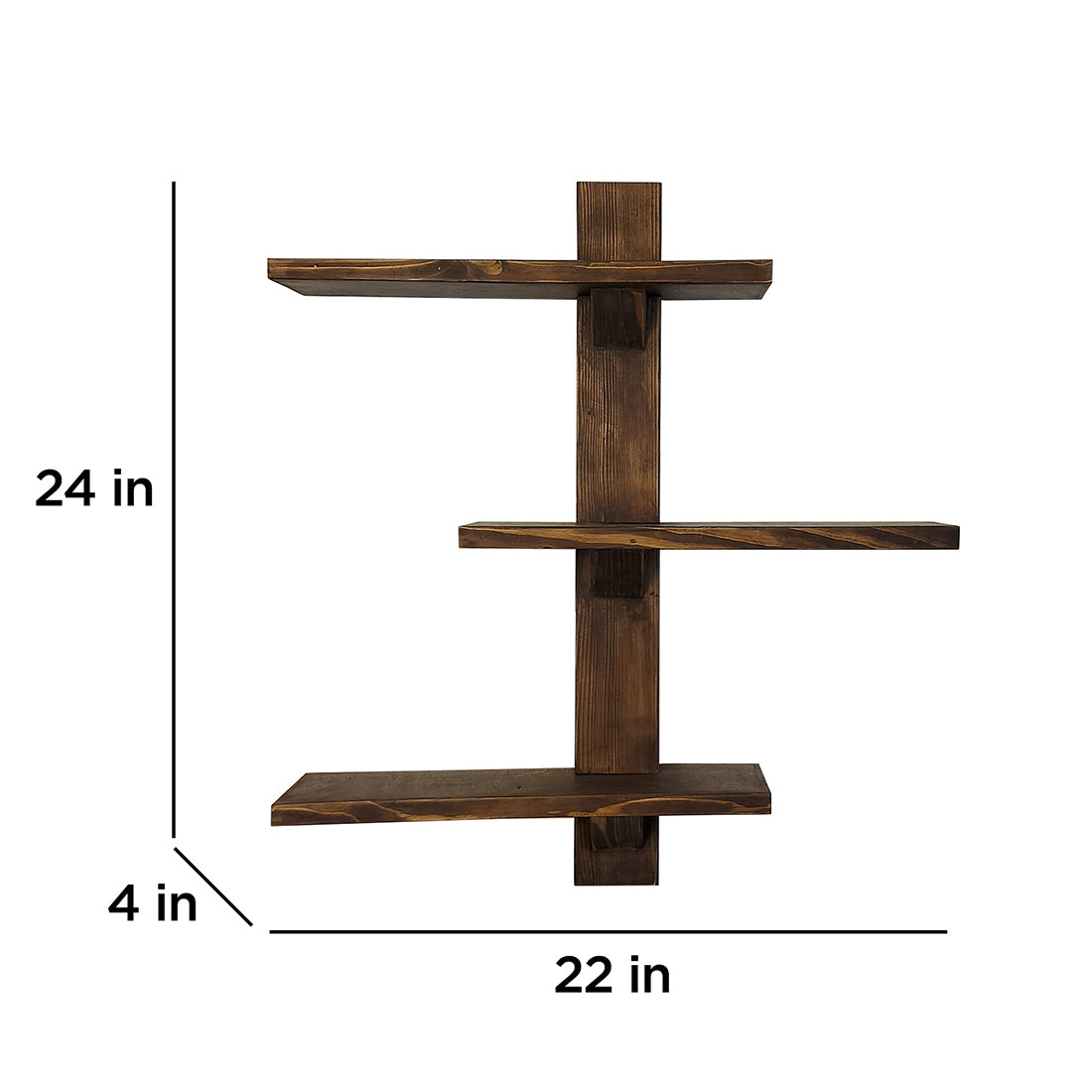 Felicia Wooden Wall Shelf Organiser-OUCH CART | Wall shelve