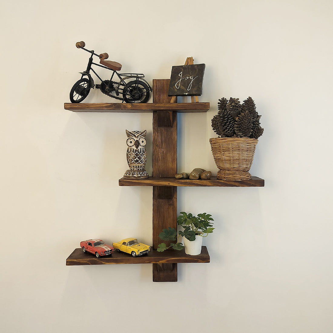 Felicia Wooden Wall Shelf Organiser-OUCH CART | Wall shelve