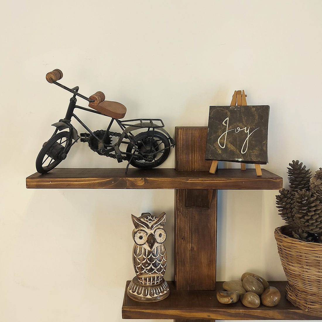 Felicia Wooden Wall Shelf Organiser
