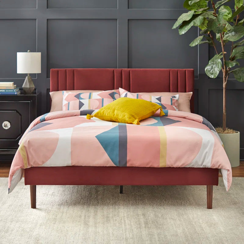 Fenoglio Upholstered Panel Bed OUCH CART
