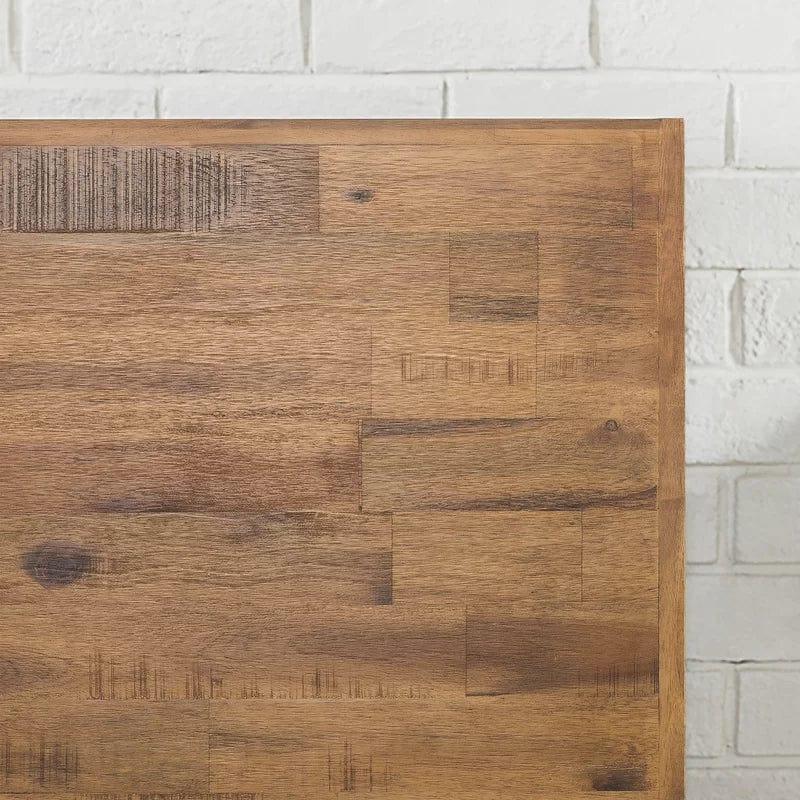 Fillmore Rustic Bed Frame with Adjustable Headboard - Ouch Cart