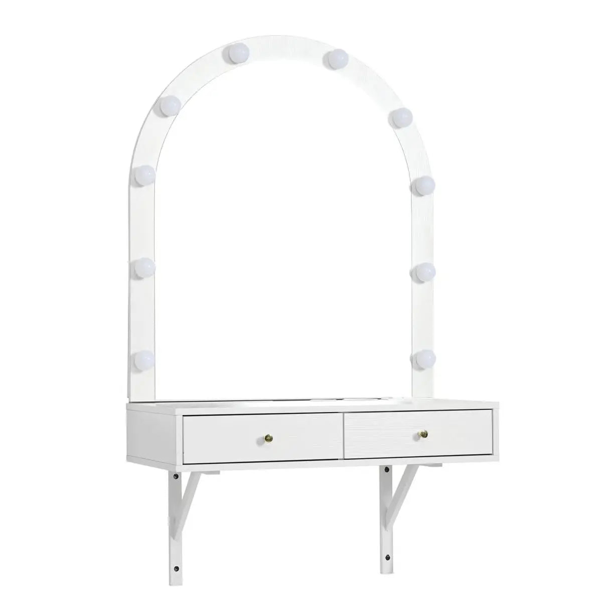 Wall-Mounted Floating Makeup Vanity