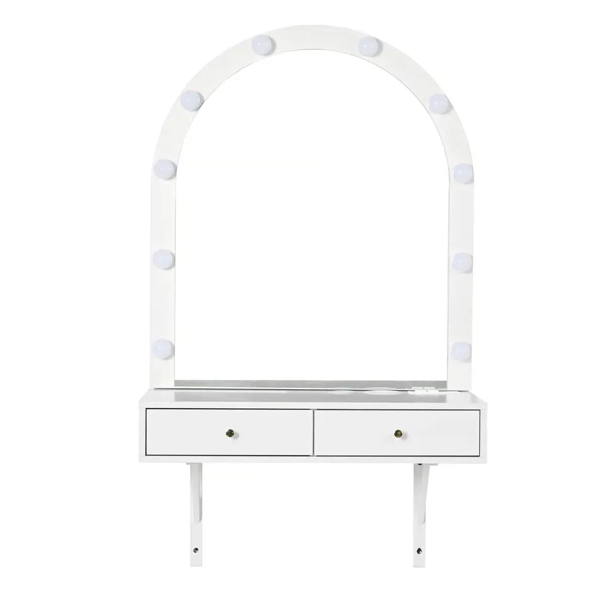 Wall-Mounted Floating Makeup Vanity
