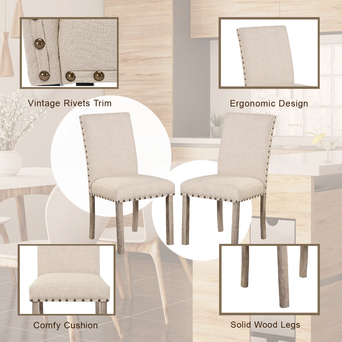 Fort Trinette 7 - Piece Dining Set OUCH CART