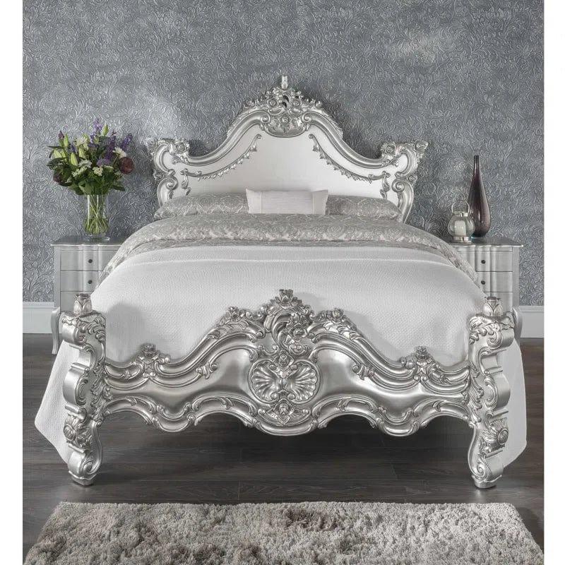 Fredrickson Silver Estelle Antique French Style Bed - Ouch Cart