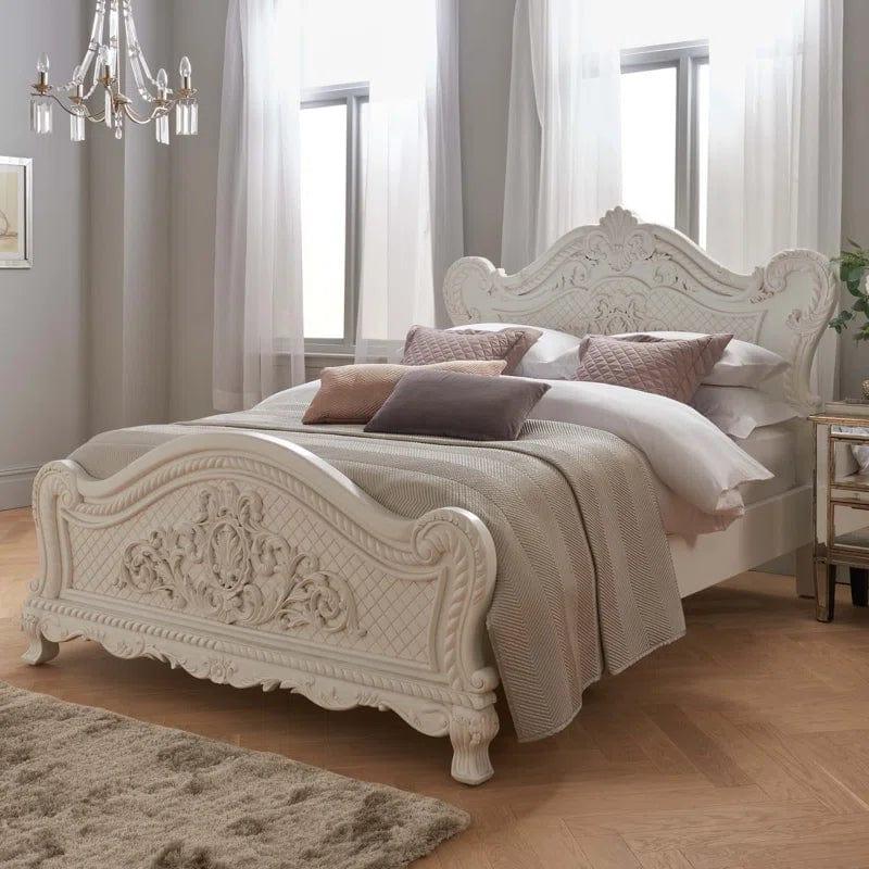 French Style Ornate Detailed Bed - Ouch Cart