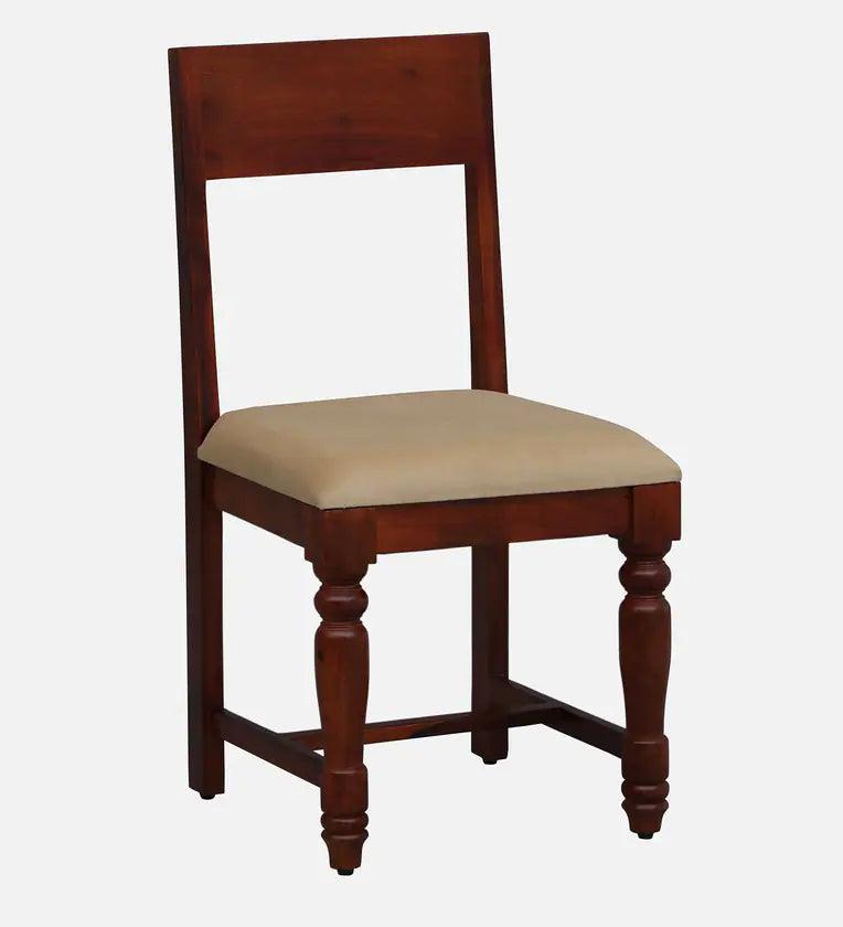 Sheesham Wood 6 Seater Dining Set In Scratch Resistant Honey Oak Finish With Brass Cladding - Ouch Cart