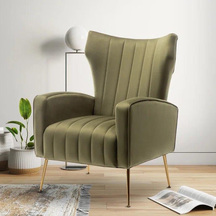Geetika Upholstered Armchair - Ouch Cart | Wing chair