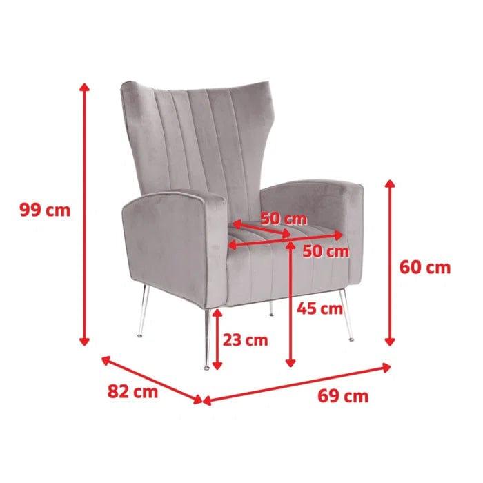 Geetika Upholstered Armchair - Ouch Cart