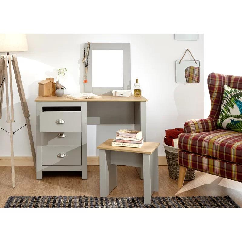Aaron Dressing Table with Mirror - Ouch Cart