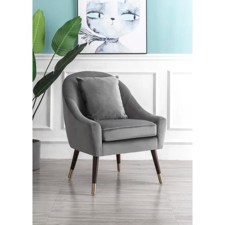 Giddings Velvet Accent Chair - Ouch Cart