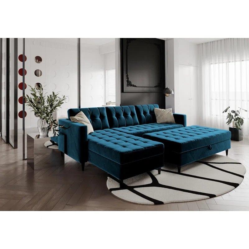 Gilmartin 3 - Piece Upholstered Corner Sofa Chaise - Ouch Cart