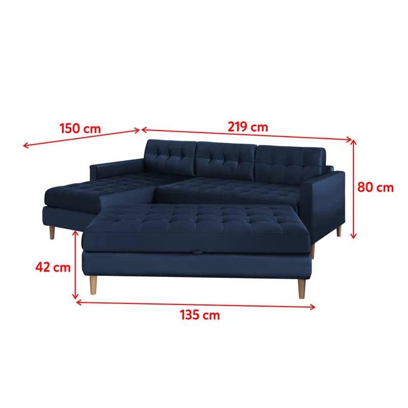 Gilmartin 3 - Piece Upholstered Corner Sofa Chaise - Ouch Cart