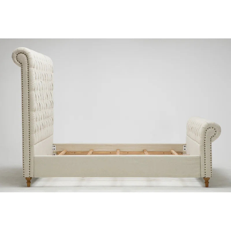Giovani Upholstered Sleigh Bed OUCH CART
