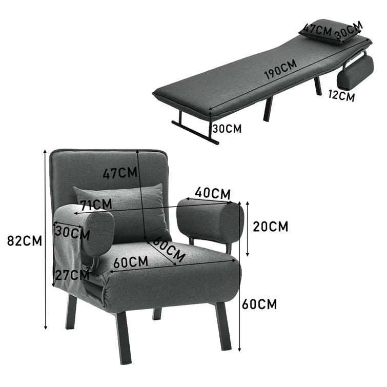 Giustina Wide Chair Bed - Ouch Cart