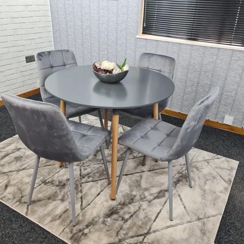 Gordin 4 - Person Manufactured Wood Dining Set - Ouch Cart