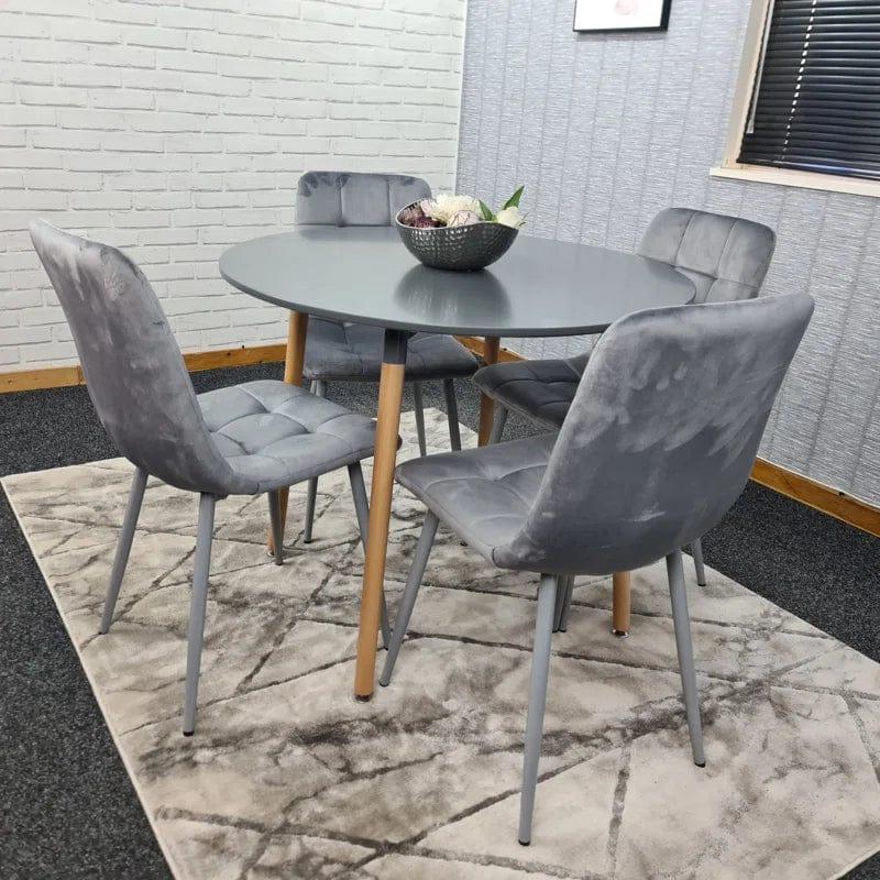 Gordin 4 - Person Manufactured Wood Dining Set - Ouch Cart