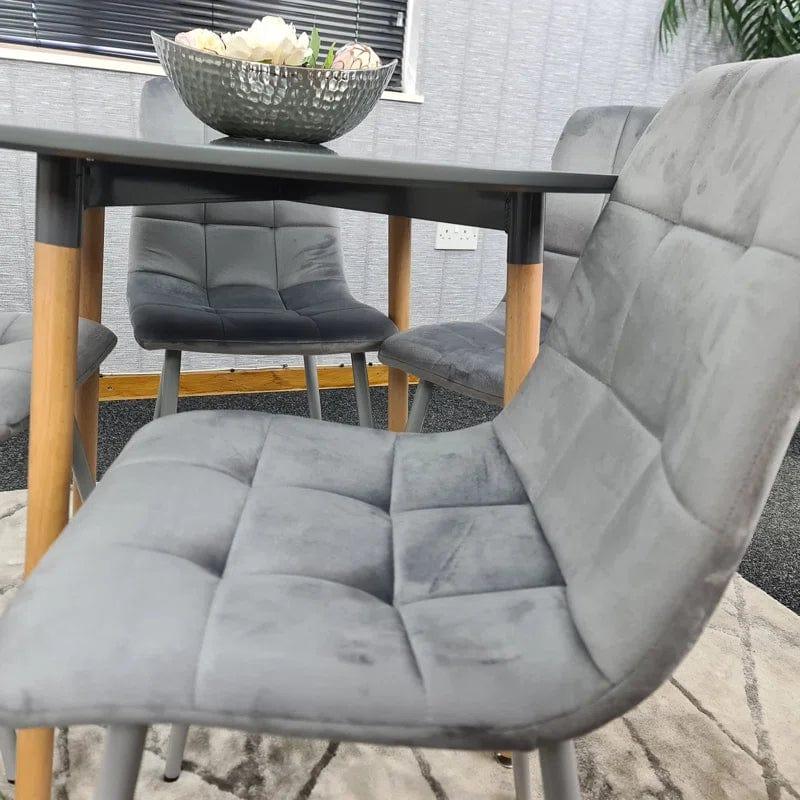 Gordin 4 - Person Manufactured Wood Dining Set - Ouch Cart