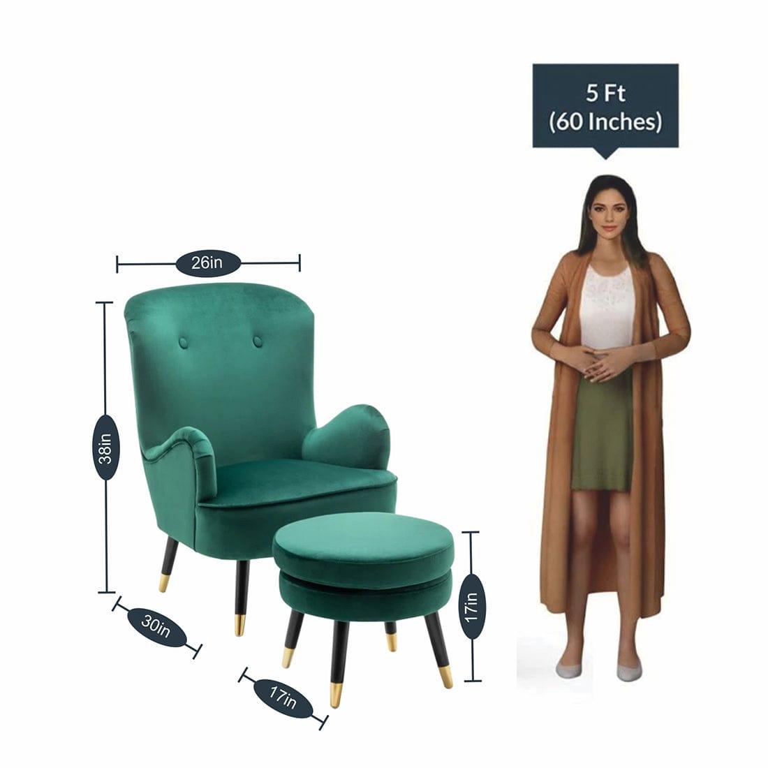 epperly chair with ottoman - Ouch Cart