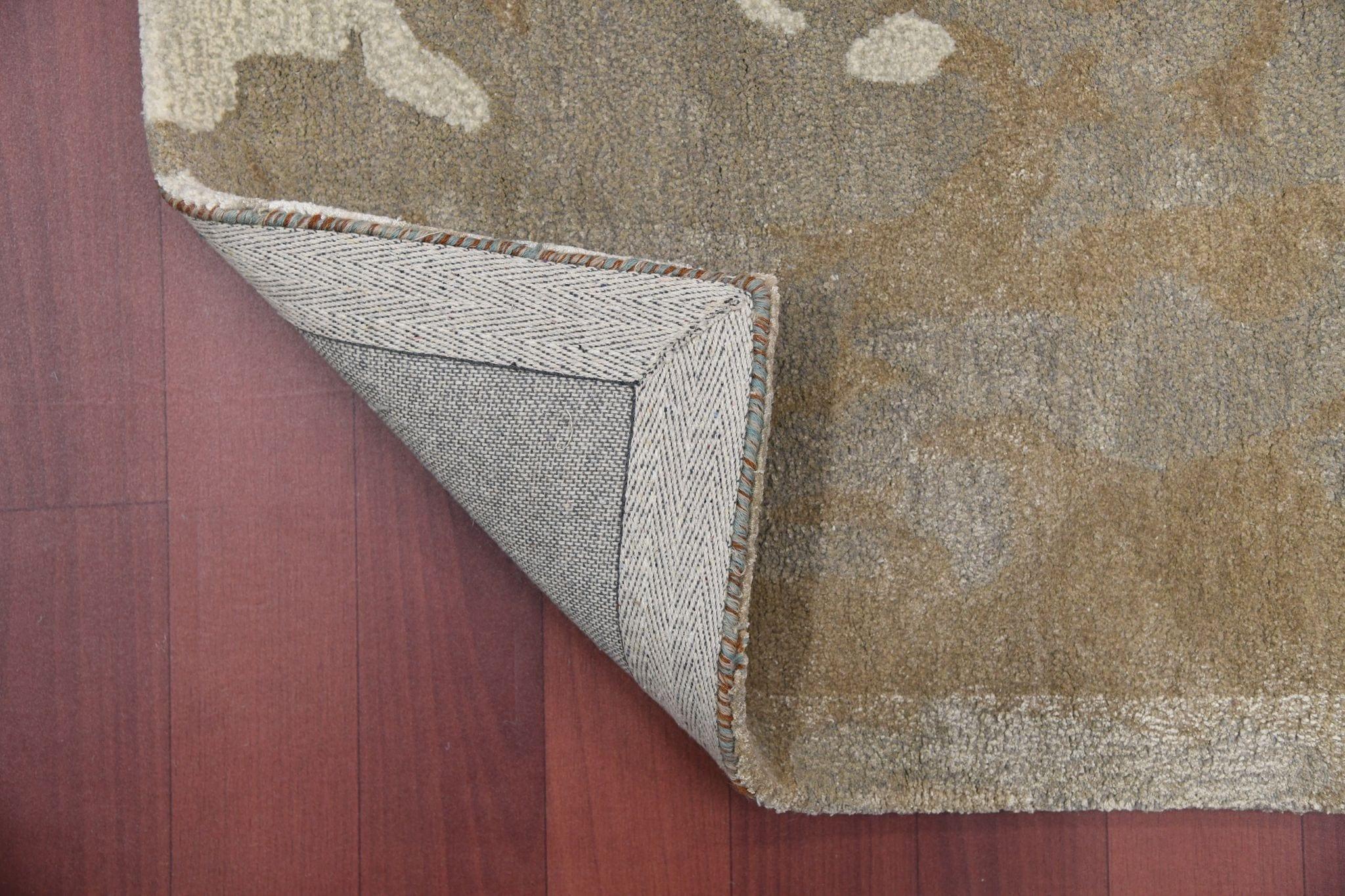 Orange Wool & Viscose Dream Scape 4x6 Feet Hand-Tufted Carpet - Rug - Ouch Cart