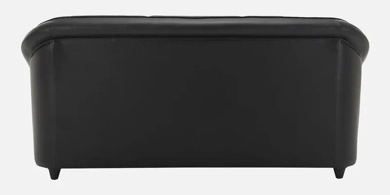 Leatherette 3 Seater Sofa in Black Colour - Ouch Cart