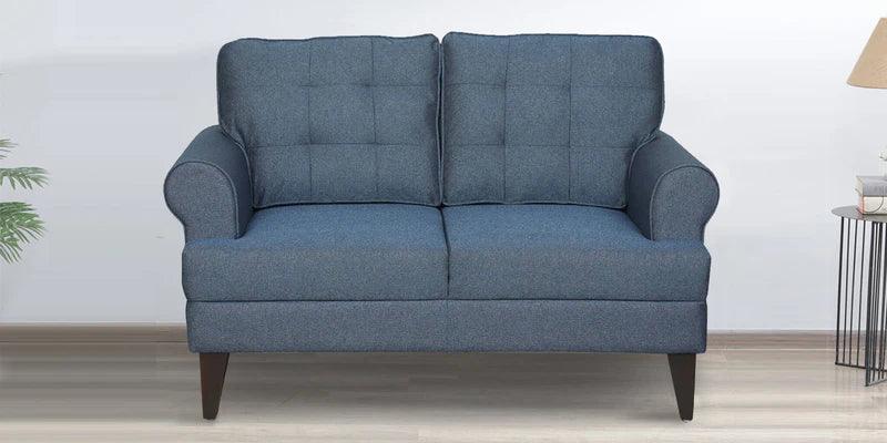 Fabric 2 Seater Sofa In Blue Colour - Ouch Cart