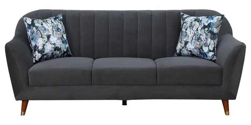 Fabric 3 Seater Sofa in Grey Colour - Ouch Cart