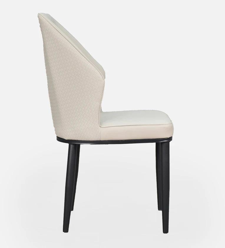 Marble 4 Seater Dining Set in White & Black Colour - Ouch Cart