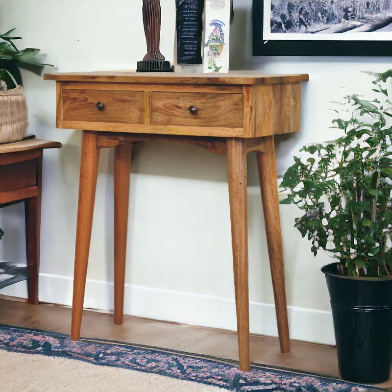 Liam Solid Wood Console Table Ouch Cart