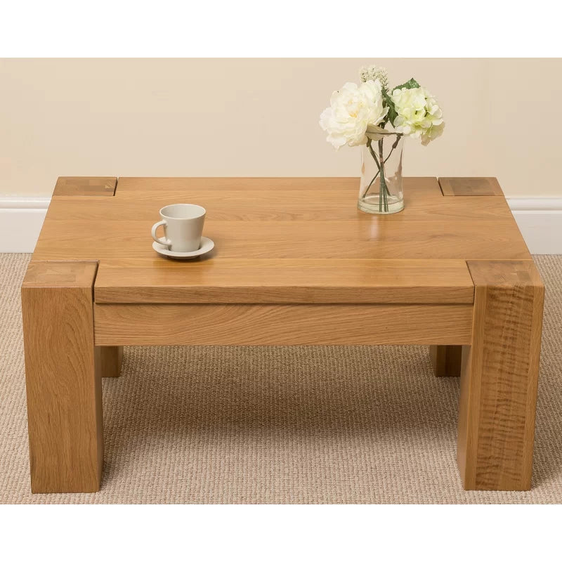 Sarilia Solid Wood Coffee Table Ouch Cart