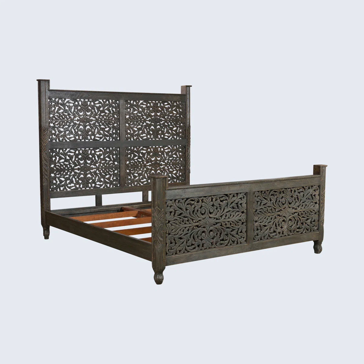 Harleen Solid Wood Standard Bed OUCH CART