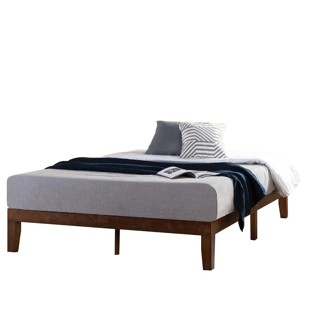 Harlow Modern Solid Wood Platform Bed OUCH CART