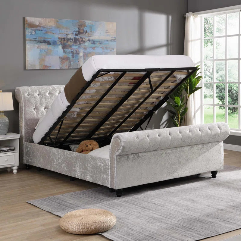 Hartfried Upholstered Storage Bed OUCH CART