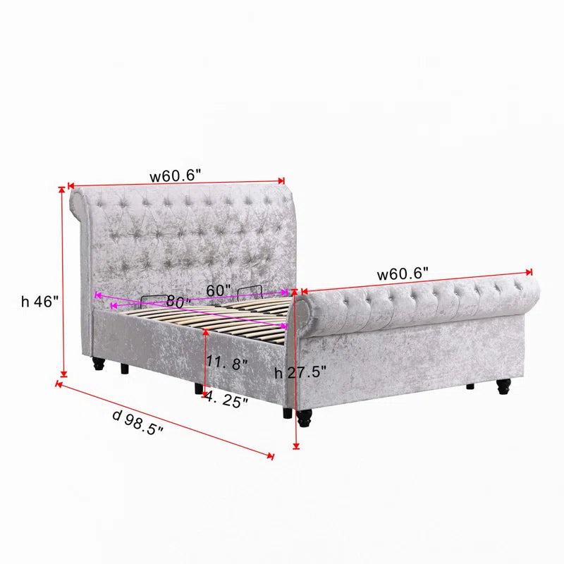 Hartfried Upholstered Storage Bed OUCH CART