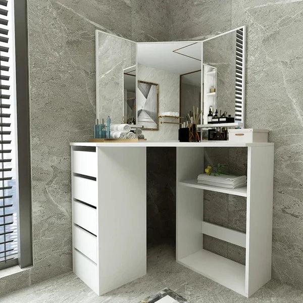 Halon Ket Vanity dressing table with mirror - Ouch Cart