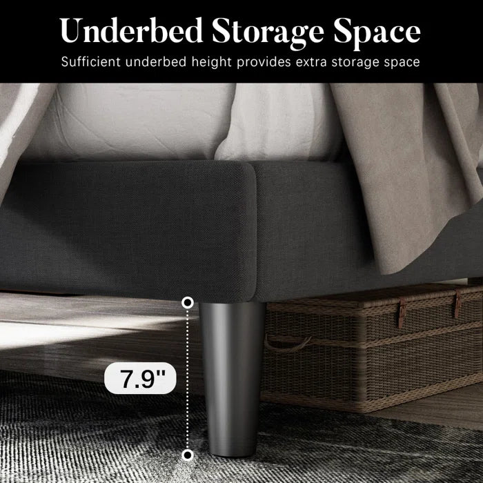 The Hegg Tufted Upholstered Platform Bed for a Dreamy Bedroom Retreat