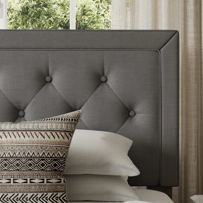 The Hegg Tufted Upholstered Platform Bed for a Dreamy Bedroom Retreat