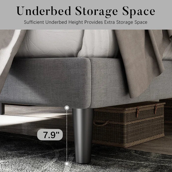 The Hegg Tufted Upholstered Platform Bed for a Dreamy Bedroom Retreat