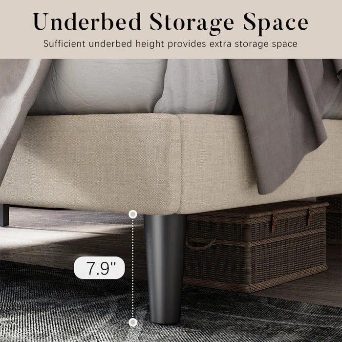 The Hegg Tufted Upholstered Platform Bed for a Dreamy Bedroom Retreat