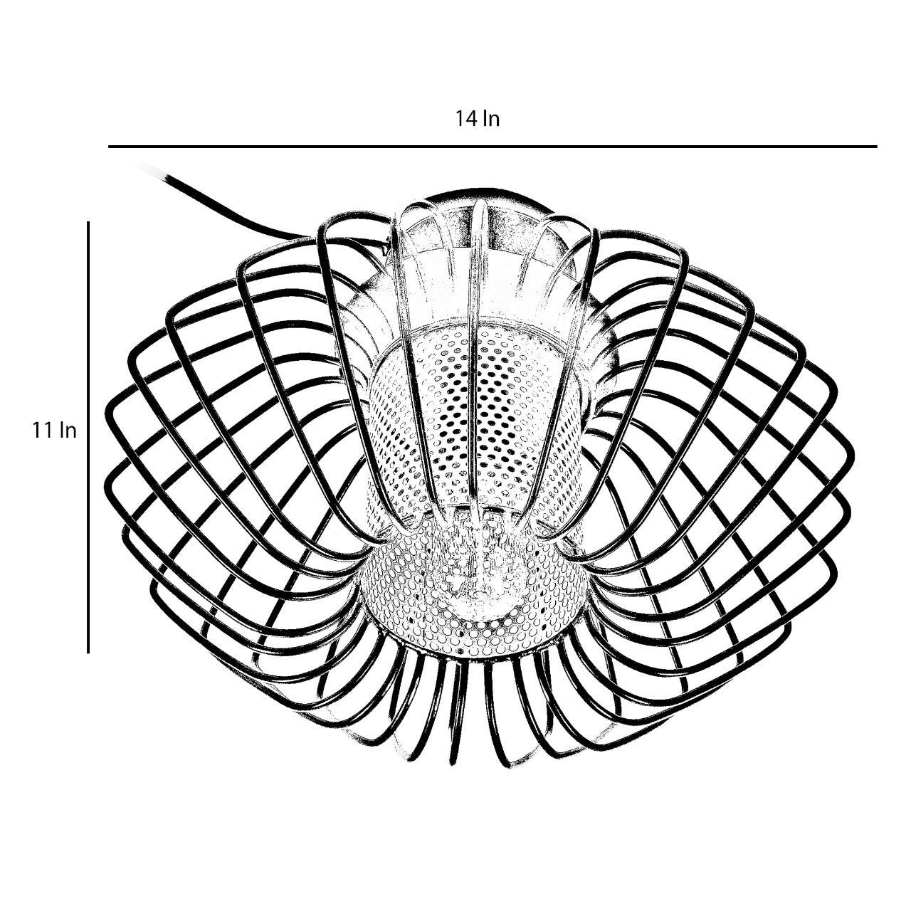 Salma 1 Head Black Mordern Chandelier By SS Lightings - Ouch Cart
