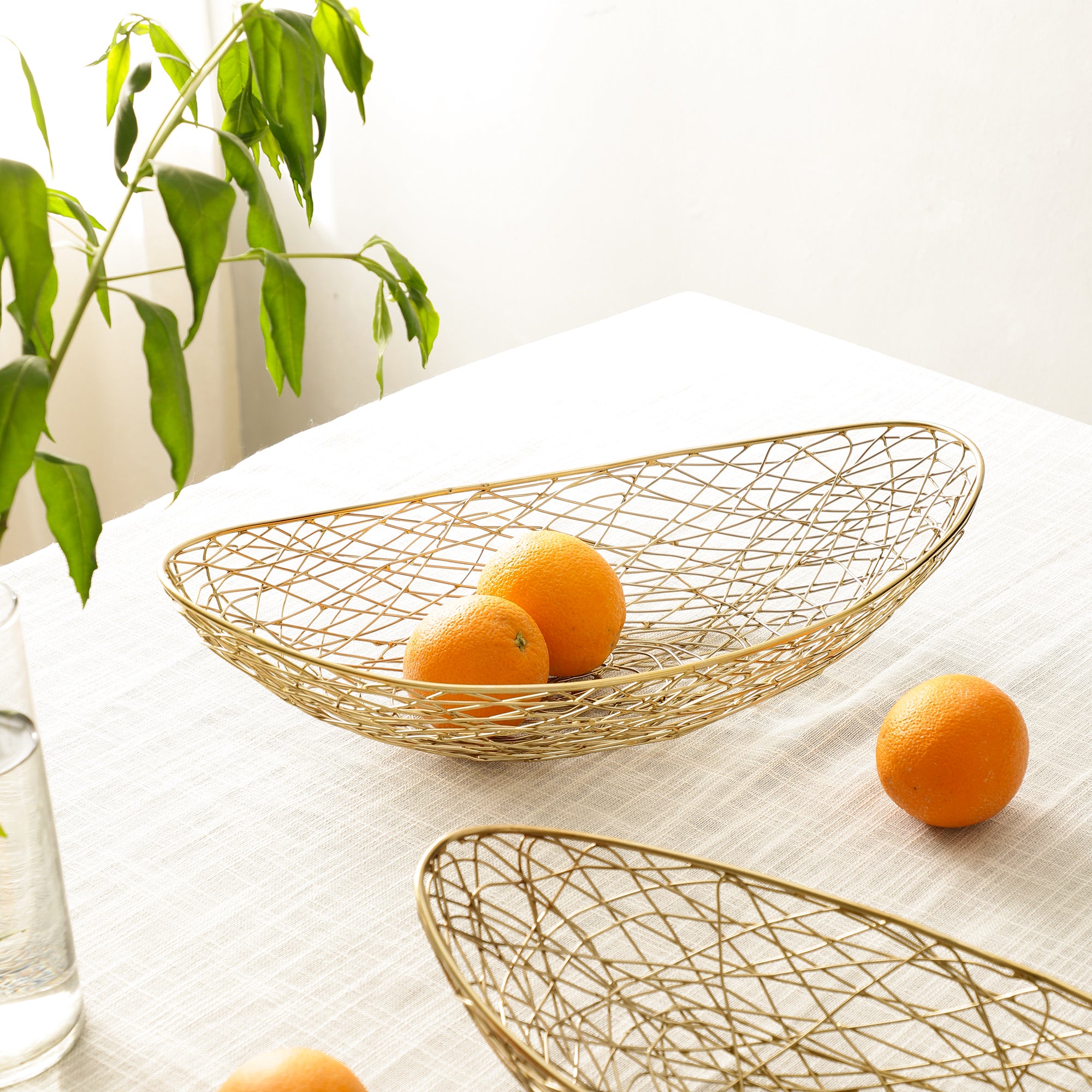 Vivian Basket in gold