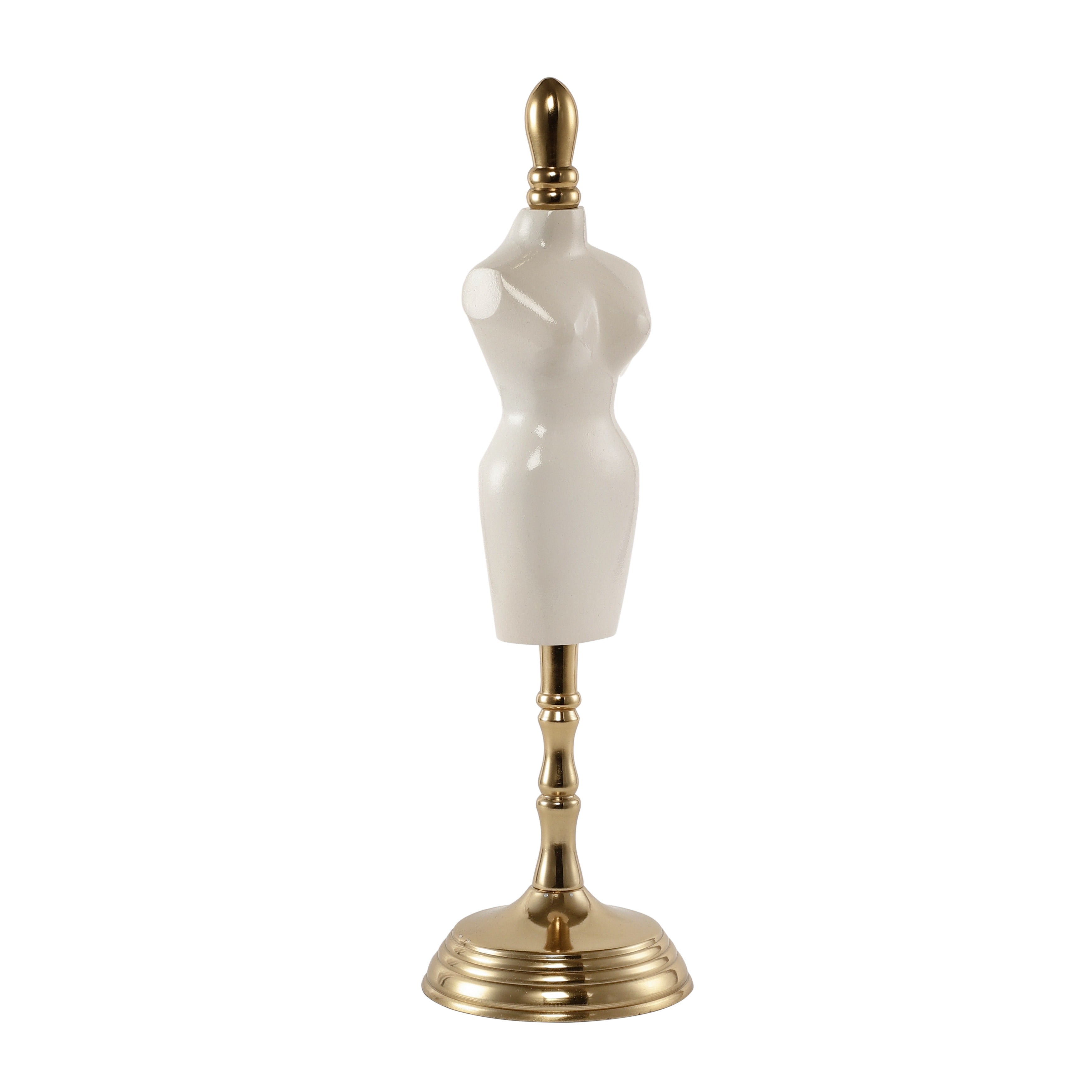 Miniaturised mannequin in white Gold finish M.M.I. OVERSEAS