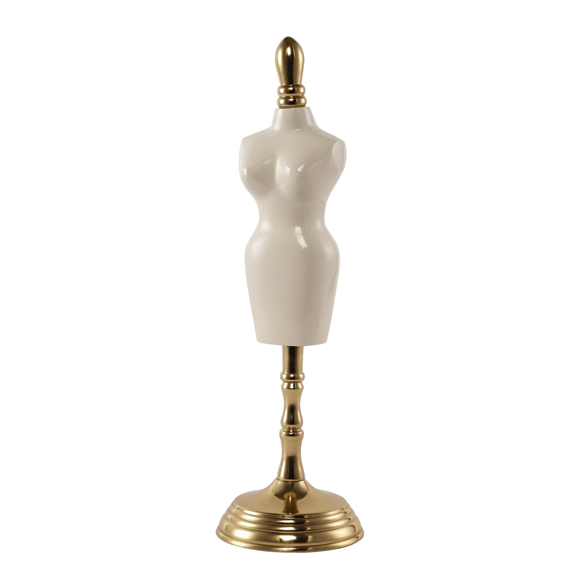 Miniaturised mannequin in white Gold finish M.M.I. OVERSEAS